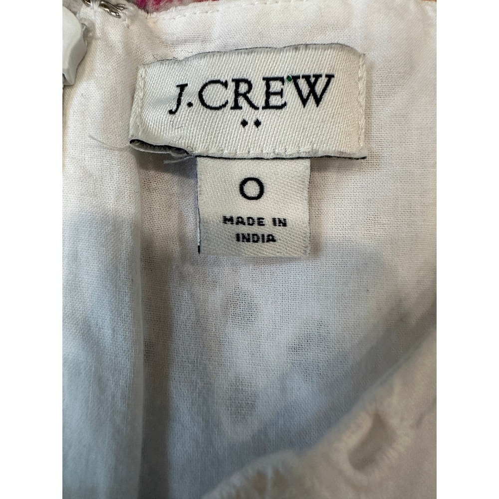 J.Crew White Eyelet Sleeveless Tiered Midi Dress Women's Sz‎ 0 Boho Western Chic - Picture 3 of 11